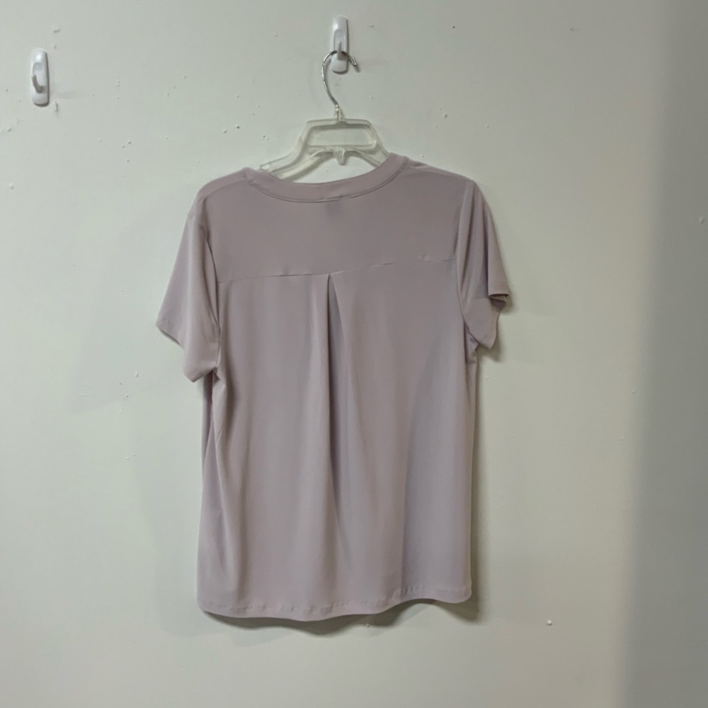 Anne Klein lavender half zip blouse - Picture 2 of 4